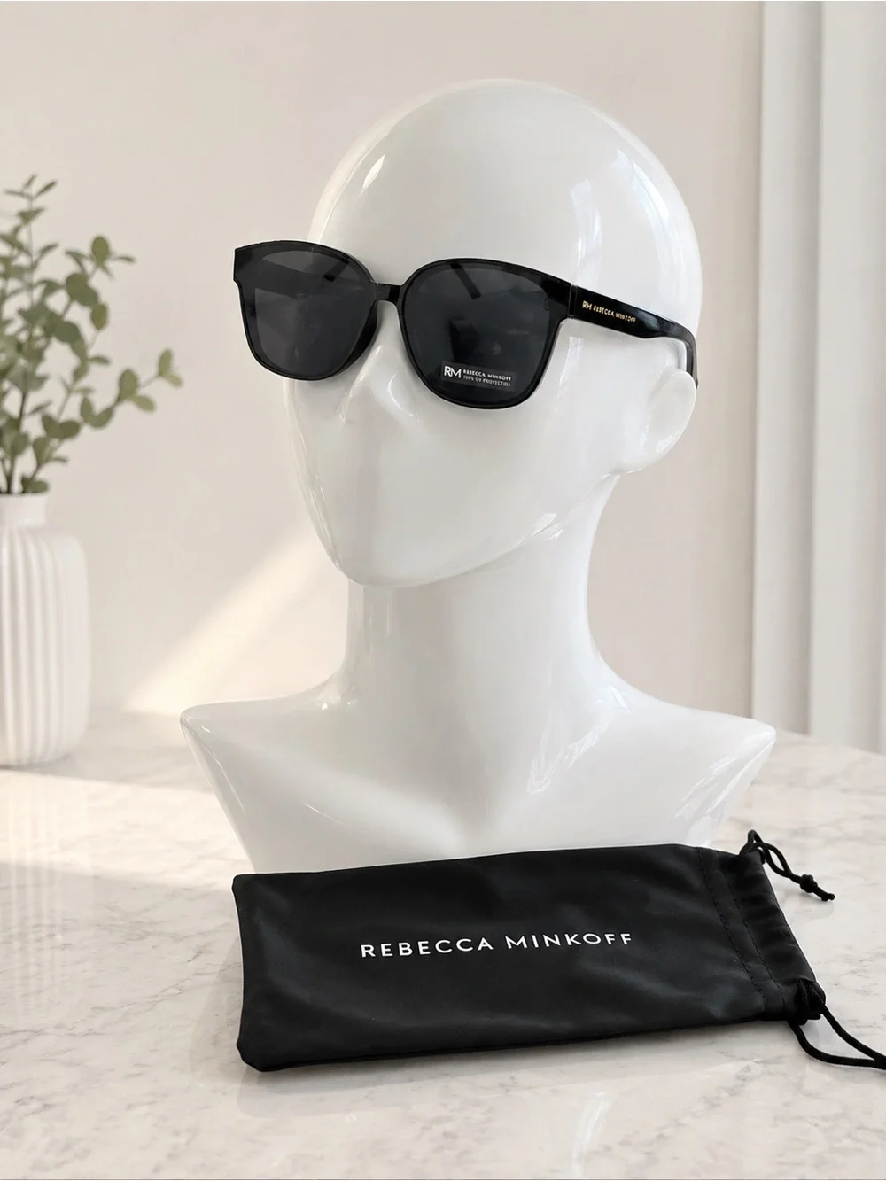 Rebecca Minkoff Black Square Frame Sunglasses